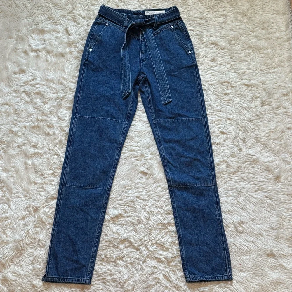 RAG & BONE Mia High-Rise Tapered Jeans - Size 24